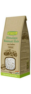 Basmatireis Himalaya Vollkorn natur oder weiß von Rapunzel